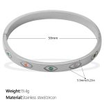 color: SZ344CRS Multicolor Zircon Bangle
