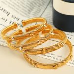 Simple Bracelet Clover Stainless Steel Snake Bone Stretch Personality Advanced