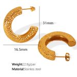 color: EH763 Gold Earrings