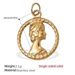 color: PJ261G Single-sided Solid Pendant