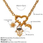 color: XL513G1 Gold Necklace