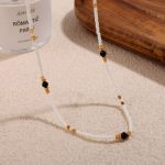 New Chinese Retro Beaded Necklace Design Summer Clavicle Chain Jewelry Women's Simple Advanced
