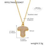 color: RP017-T Letter Gold Necklace 40+5cm