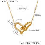 color: TXP501-Gold Necklace 42+5cm