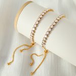 Design Zircon Bracelet Wrist Ring Girl Versatile Sweet Cool Bracelet