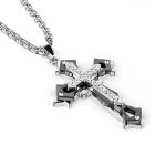 color: Gun Black + Stainless Steel Chain