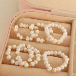 Shaped Pearl Ring Baroque Handmade Beaded Winding Female Personalized Stretch Hand Jewelry