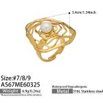 color: A567-Gold Ring / size: US 7