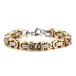 color: 8mm Two-tone Gold / size: 17cm Bracelet