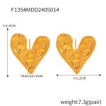 color: F1354-Gold Earrings
