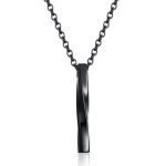 color: Black Twist + Curb Chain 60cm Chain