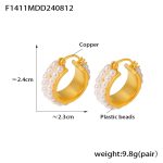 color: F1411-Gold Earrings