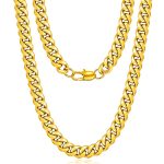 color: 10mm Wide Round Polished Box Buckle Gold / size: 18cm Stainless Steel Bracelet