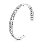 color: Wheat Ear Bangle Steel Color 1 PC MS-559