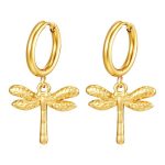 color: 2.5*12 Welded Ring Dragonfly Gold Ear Cuff