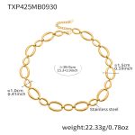 color: TXP425-Gold Necklace 39+5cm