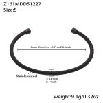 color: Z161-Black Bangle -S