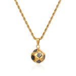 color: Soccer Necklace Gold