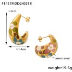 color: F1437-Gold Earrings