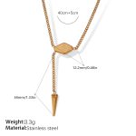 color: XL435G Gold Necklace