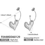 color: F044-Steel Color Earrings