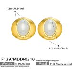 color: F1397-Gold Earrings