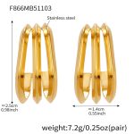 color: F866-Gold Earrings