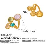 color: A008-Gold Ring / size: US 7