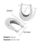 color: EH603 Steel Color Earrings