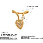 color: A707-Gold Ring / size: US 7
