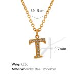 color: XL175 Gold T Necklace