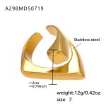 color: A298-Gold Ring / size: US 7