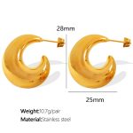color: EH230 Gold Earrings