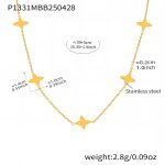color: P1331-Gold Necklace 39+5cm