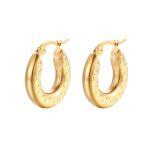 color: 5.0*20 Outer Diameter Hammered Gold MS-073
