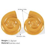 color: EH631G Gold Earrings