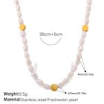 color: XL810WEG Freshwater Pearl Necklace