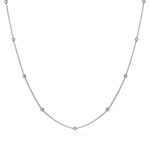 color: 0.4 Side Bead-clip Chain Steel Color C-004