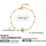 color: TXE539-A Style Gold Bracelet 16.5+3cm