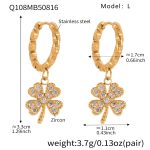 color: Q108-Gold Earrings