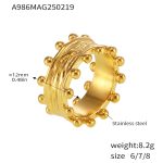 color: A986-Gold Size 7 Ring