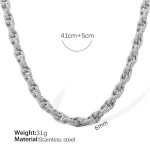 color: XL393S Silver Necklace