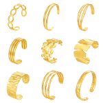 Stainless Steel Open-Ended Bracelet Women's Advanced C- Shaped Oil Pressure Bracelet Jewelry