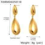 color: F008-Gold Earrings
