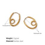 color: EH960G Gold Earrings