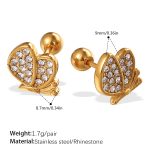 color: EH1032WEG Gold Piercing Stud Earrings