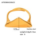 color: A783-Gold Ring / size: US 7