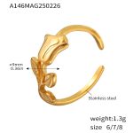 color: A146-Gold Ring / size: US 6
