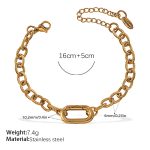 color: SL309G Gold Bracelet