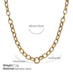 color: XL613G Gold Necklace